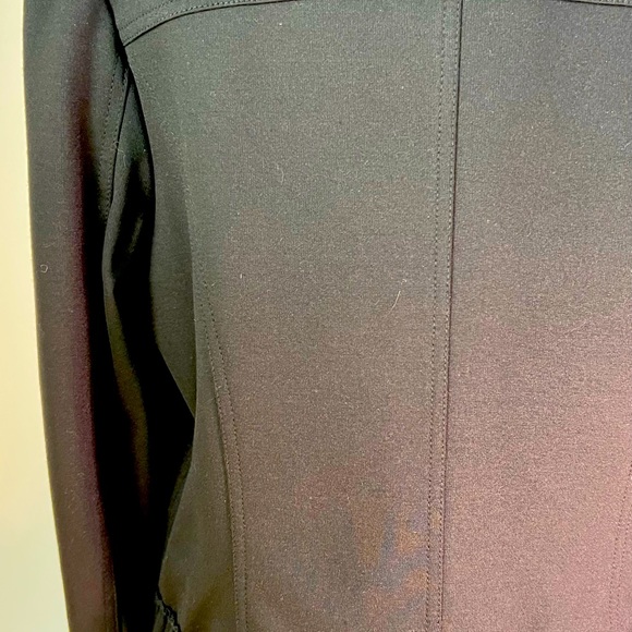 INC International Concepts Black Jacket w Flirty Gathered Edges Size XL - Picture 7 of 7